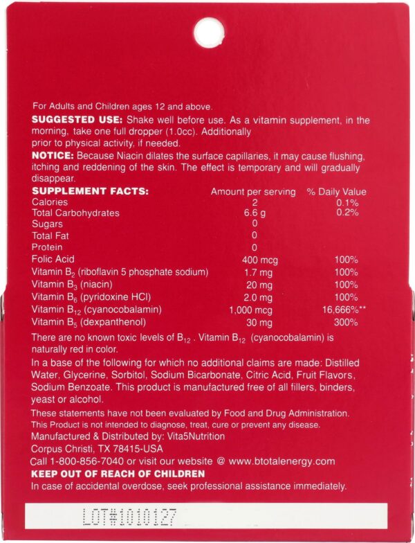 Version 1.0.0 Pack doble B-Total producto sublingual para energía natural