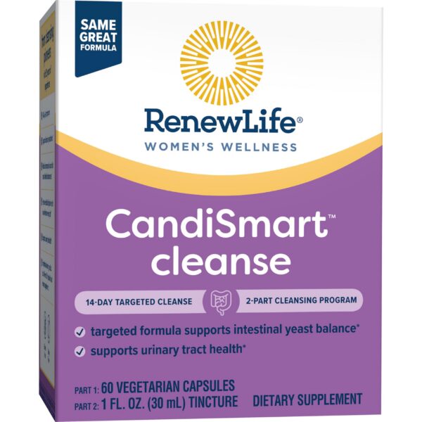 Version 1.0.0 Empaque Renew Life CandiSmart program detox no lácteos
