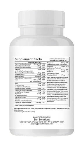 Empaque de suplemento avanzado para apoyo nervioso