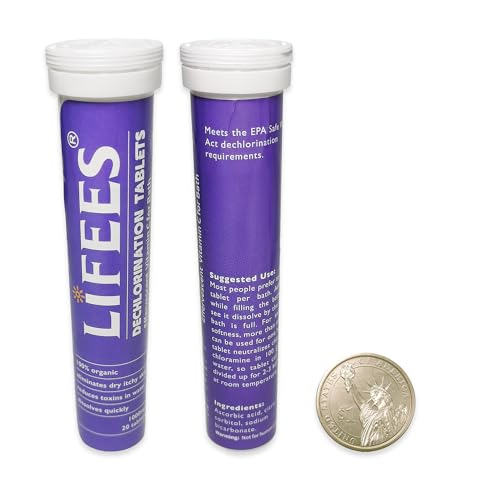 Empaque de tabletas desclorantes de vitamina c para baño LIFEES