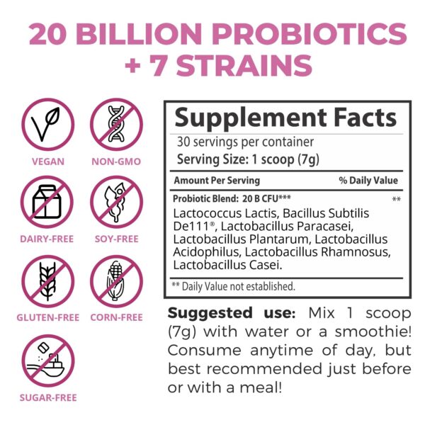 Empaque polvo Teami Gut Love Triple Berry para salud intestinal