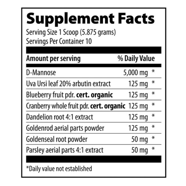 Version 1.0.0 Empaque Vibrant Health U.T. Vibrance polvo tracto urinario