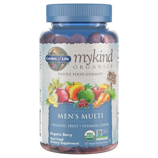 Frasco gomitas orgánicas multivitaminas hombres Garden of Life