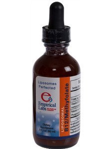 Empirical Labs suplemento liposomal B12 metilfolato botella 2 oz
