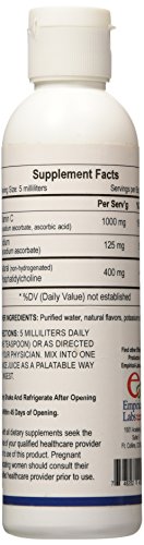 Etiqueta suplemento Empirical Labs Vitamina C Liposomal