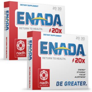 ENADA 20X suplemento NADH 20mg caja 60 pastillas