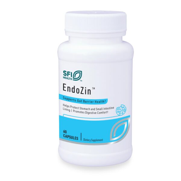Frente de Endozin zinc carnosina L-glutamina