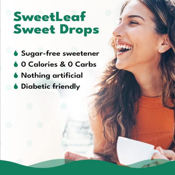 Endulzante natural SweetLeaf stevia gotas para keto y repostería