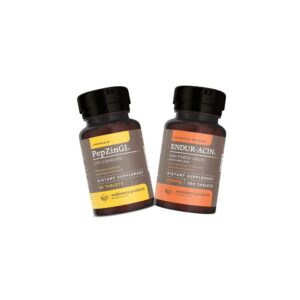 Frente del frasco Endur Zinc PepZinGI 75 mg