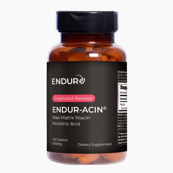 Endurance Products ENDUR-ACIN niacina liberación prolongada 500 mg caja