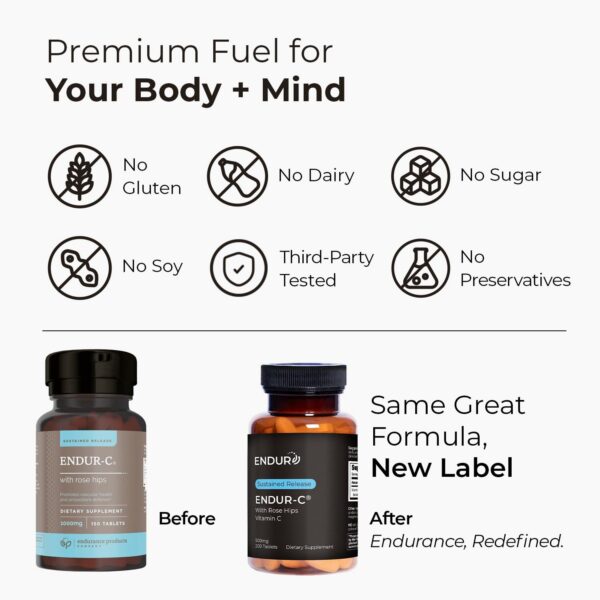 Tabletas EndurC vitamina C 500 mg liberación prolongada