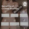 Enema café orgánico sin toxinas para salud intestinal