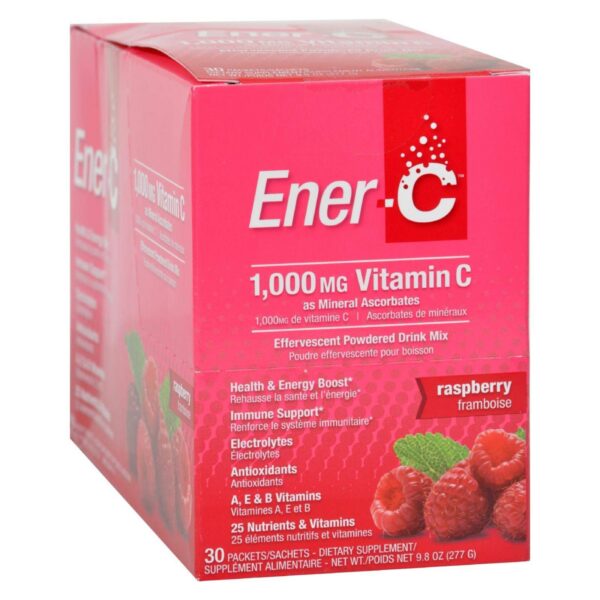 Ener-C mezcla bebida vitamina C sabor frambuesa 30 sobres
