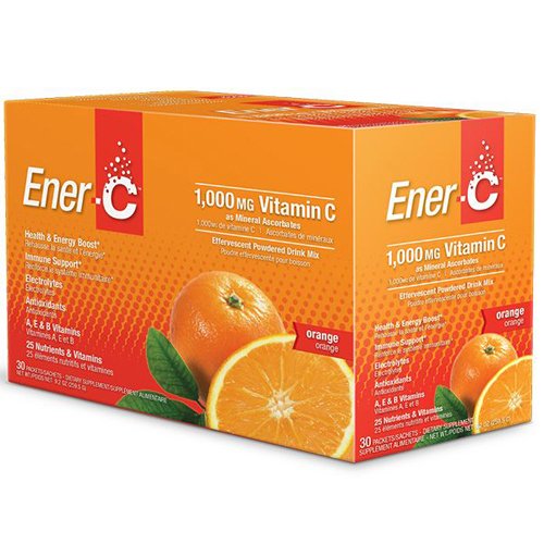 Ener-C mezcla de bebida vitamínica sabor naranja 2 paquetes 30 sobres