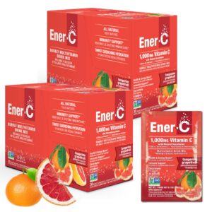 Caja frontal Ener-C multivitamínico sabor mandarina y toronja