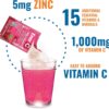 Ener-Life mezcla vitamina c multivitamínico sabor frambuesa efervescente