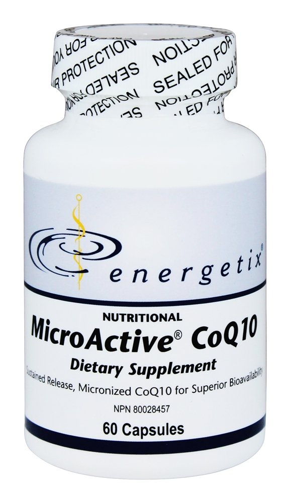 Energetix MicroActive CoQ10 60 cápsulas etiqueta frontal