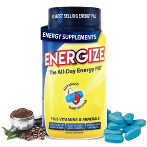 Energize pastillas de cafeína energía liberación prolongada