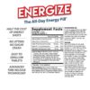 Suplemento Energize para energía y concentración todo el día