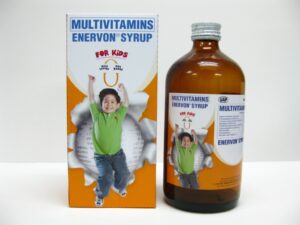 Enervon jarabe multivitamínico sabor naranja niños 2 botellas