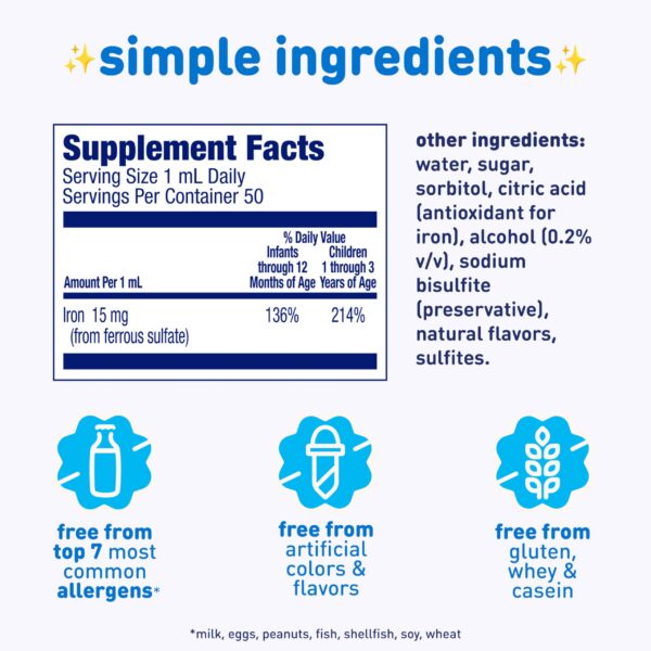 Etiqueta frontal de Enfamil Fer-In-Sol