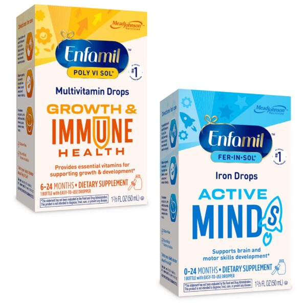 Frasco gotero Enfamil Poly-Vi-Sol y Fer-in-Sol