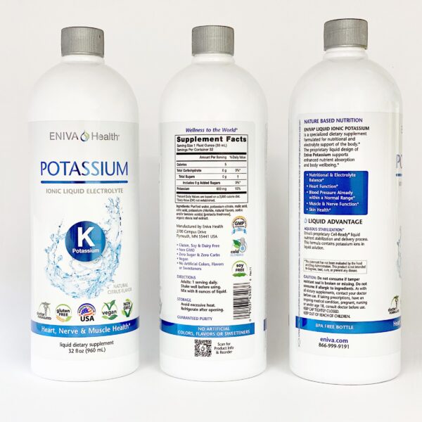 Porción de 1 onza de potasio líquido Eniva