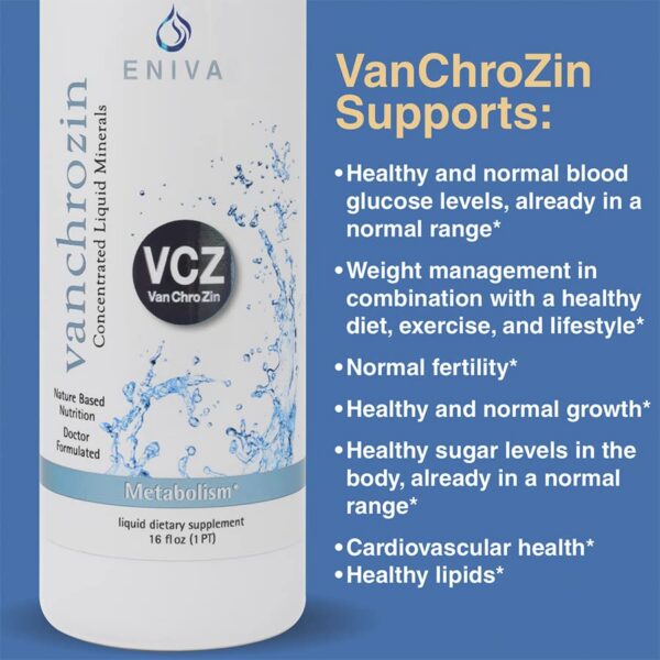 Frasco y etiqueta de Eniva Health VANCHROZIN