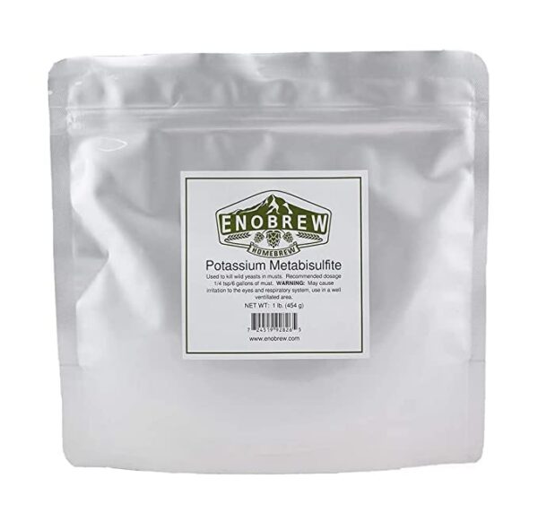Enobrew metabisulfito de potasio – etiqueta frontal