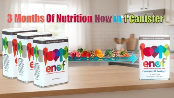 ENOF Polvo de frutas y verduras etiqueta