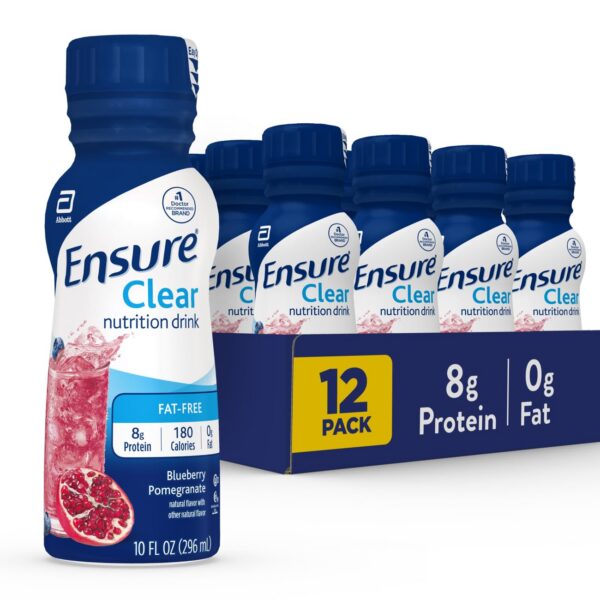 Frente de Ensure Liquid Clear botella