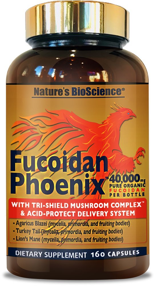 Envasado Fucoidan Phoenix elaborado en EE.UU.
