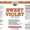 Version 1.0.0 Detalle etiqueta suplemento herbal violeta dulce Hawaii Pharm