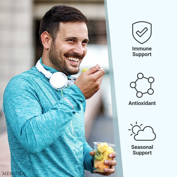 Version 1.0.0 Envase de 30 porciones Vitamin C-Pak Dr Mercola para sistema inmune