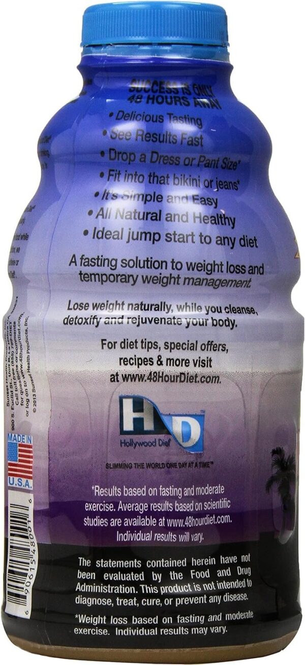 Version 1.0.0 Envase de 32 onzas Hollywood Diet jugo detox saludable