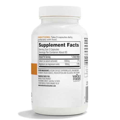 Envase 365 Calcium Magnesium 250 cápsulas veganas