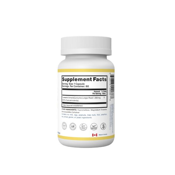 Envase con 60 cápsulas de curcumina Dr. Morgan