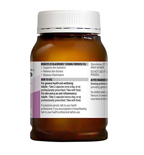 Frontal del envase aceite de onagra Blackmores