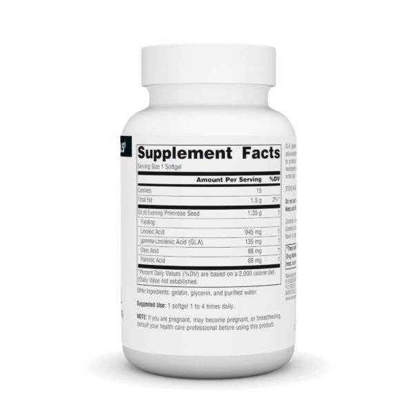 Envase aceite de onagra Source Naturals con cápsulas blandas