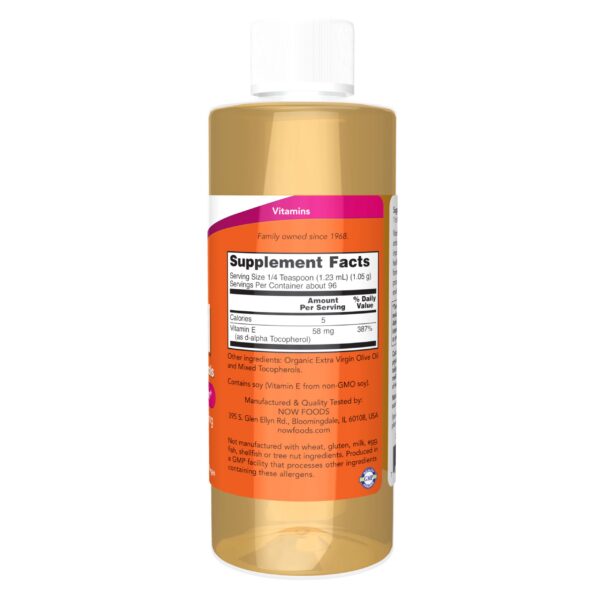 Envase aceite vitamina E now foods