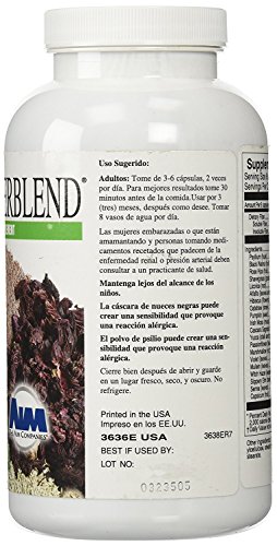 Envase AIM Herbal Fiberblend con 280 cápsulas