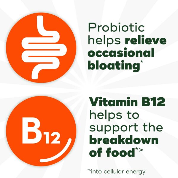 Envase de Align suplemento probiótico cápsulas vegetarianas