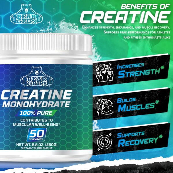 Envase Bear Grips Creatina Monohidratada
