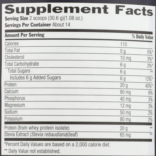 Envase Biochem proteína aislada sabor vainilla