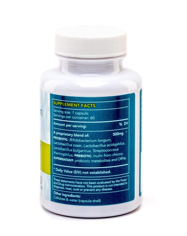 Envase BioImmersion probióticos supernatante antimicrobiano 60 cápsulas
