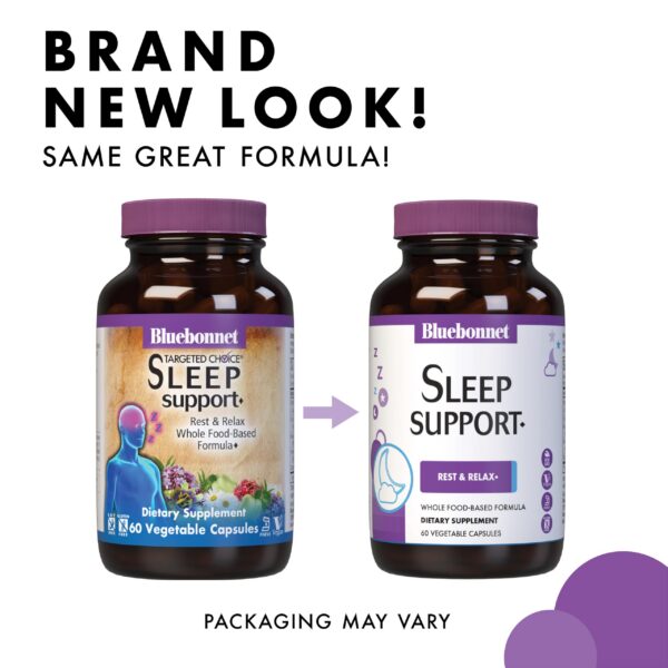 Envase Bluebonnet fórmula para descanso y relajación