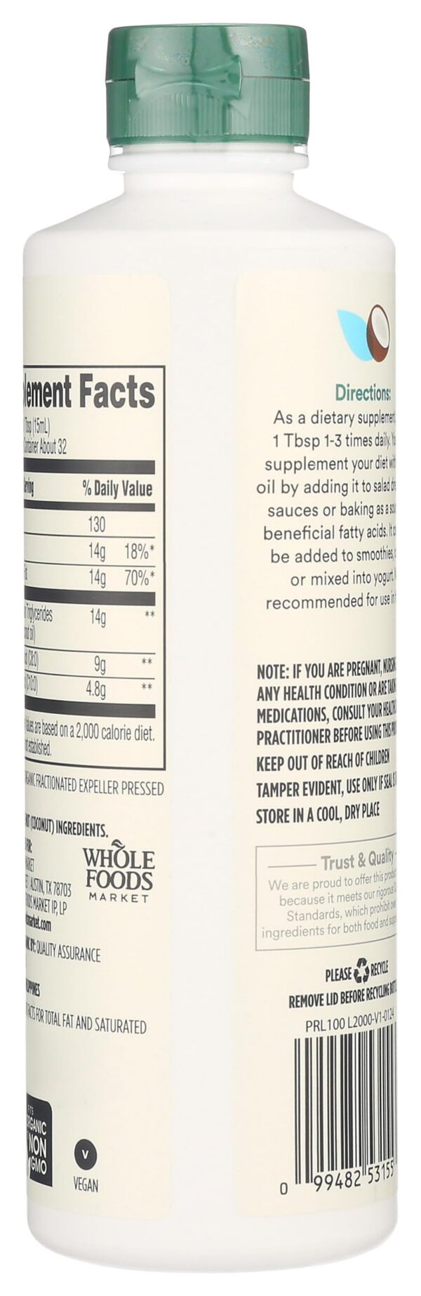 Version 1.0.0 frascos de vidrio con etiqueta