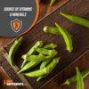 Envase BulkSupplements polvo de extracto de okra para bienestar digestivo
