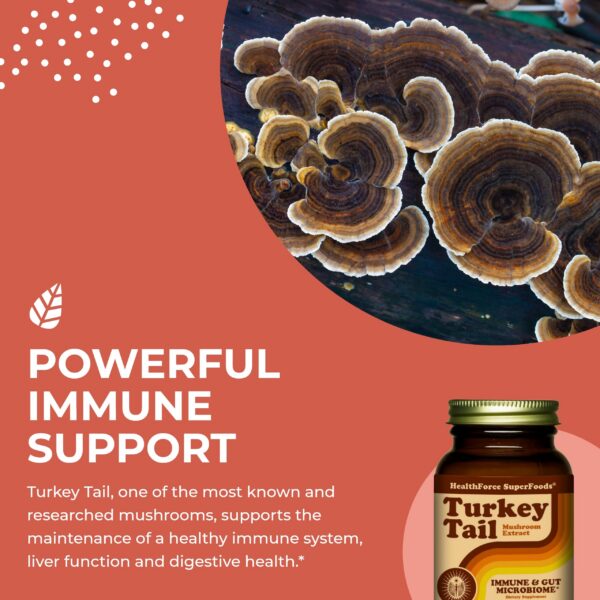 Envase cápsulas cola de pavo HealthForce SuperFoods