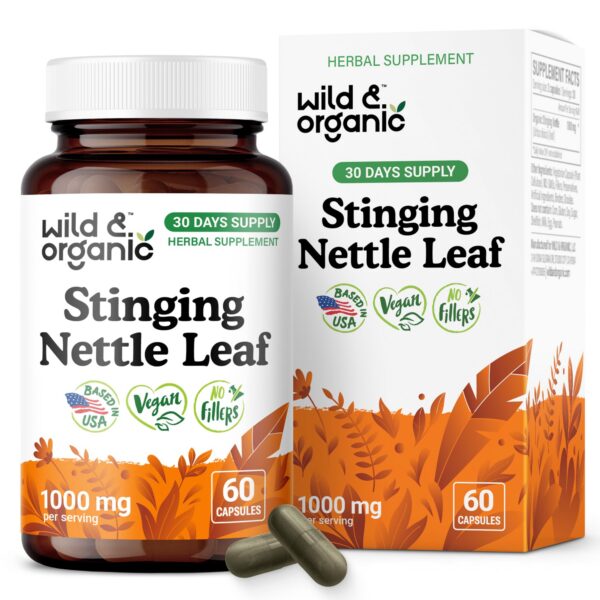 Envase cápsulas hoja de ortiga Wild & Organic